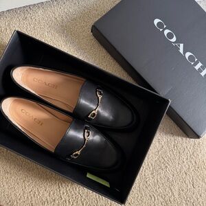 Coach Black Leather Loafers
